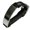 Bracelet Leather and Sterling Silver ID Plate Brown