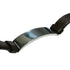 Bracelet Leather and Sterling Silver ID Plate Brown