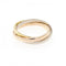 Vendome Louis Cartier Band Ring 18K Tricolor Gold