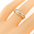 Vendome Louis Cartier Band Ring 18K Tricolor Gold