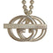 Interlocking G Pendant Necklace Sterling Silver