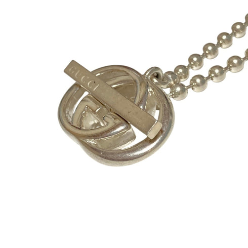 Interlocking G Pendant Necklace Sterling Silver
