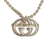 Interlocking G Pendant Necklace Sterling Silver