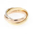 Vendome Louis Cartier Band Ring 18K Tricolor Gold