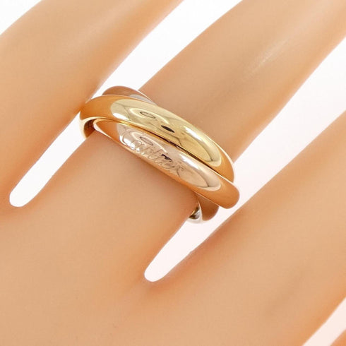 Vendome Louis Cartier Band Ring 18K Tricolor Gold