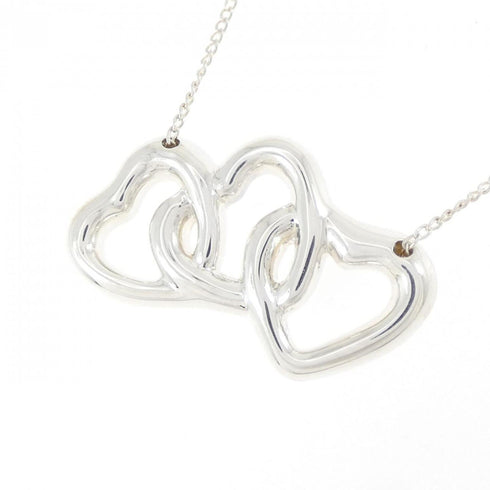 Open Heart Pendant Necklace Sterling Silver 15.4mm