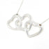 Open Heart Pendant Necklace Sterling Silver 15.4mm