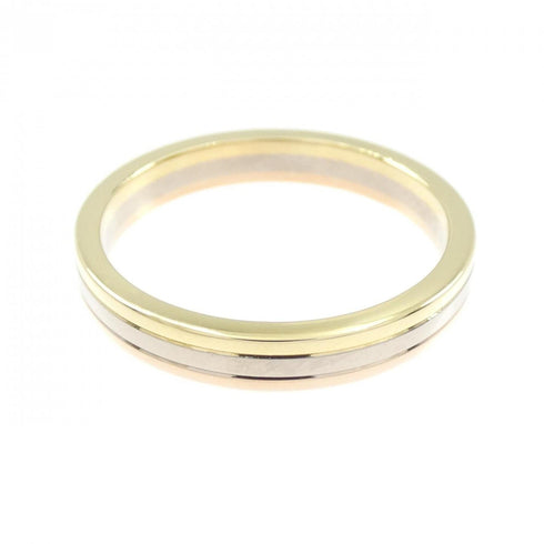 Vendome Louis Cartier Band Ring 18K Tricolor Gold