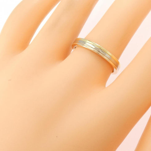 Vendome Louis Cartier Band Ring 18K Tricolor Gold