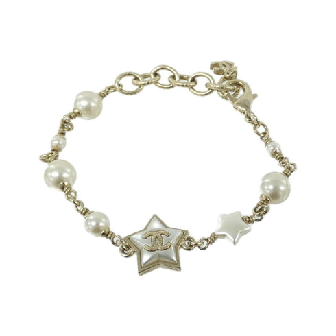 Bracelet Metal With Artificial Pearl