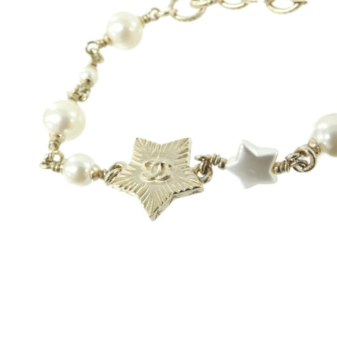 Bracelet Metal With Artificial Pearl