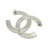 Brooch Silver with Clear Crystal