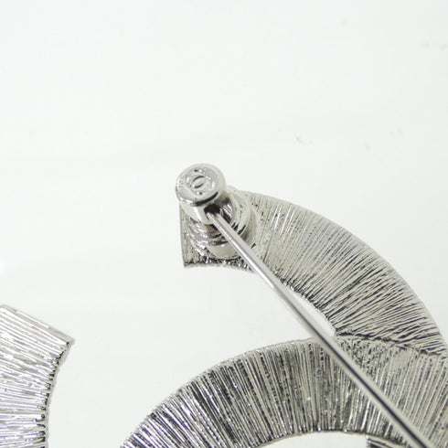 Brooch Silver with Clear Crystal