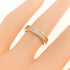 Vendome Louis Cartier Band Ring 18K Tricolor Gold