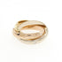 Vendome Louis Cartier Band Ring 18K Tricolor Gold