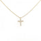 Pendant Necklace 18K Rose Gold Mini with Diamond