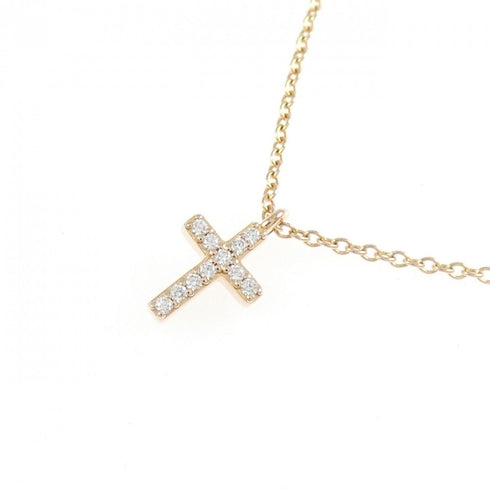 Pendant Necklace 18K Rose Gold Mini with Diamond
