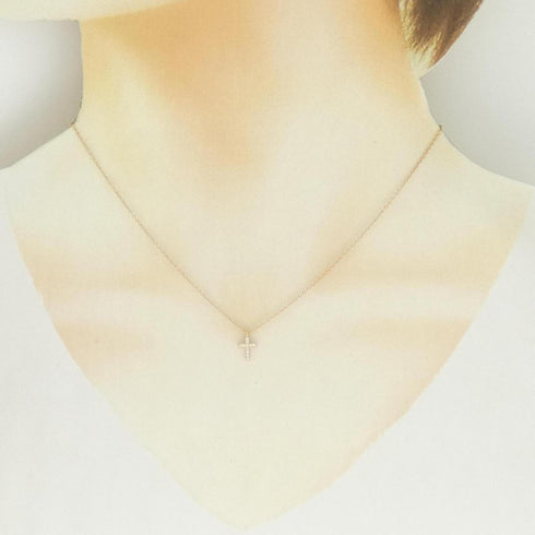 Pendant Necklace 18K Rose Gold Mini with Diamond