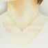 Pendant Necklace 18K Rose Gold Mini with Diamond
