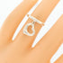 Open Heart Ring Sterling Silver
