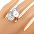 Cycladi One Band 18K White Gold and Diamond Ring