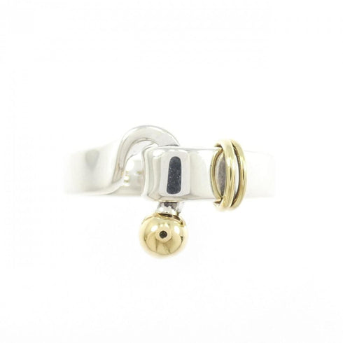 Band Ring Sterling Silver and 18K Yellow Gold