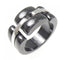 Ultra Collection Ring Ceramic and 18K White Gold Large