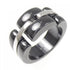 Ultra Collection Ring Ceramic and 18K White Gold Large