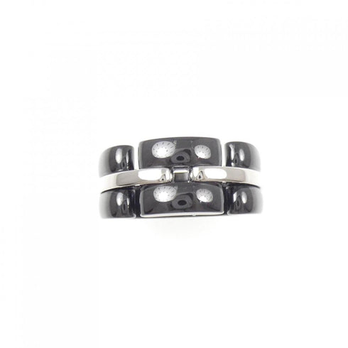 Ultra Collection Ring Ceramic and 18K White Gold Large