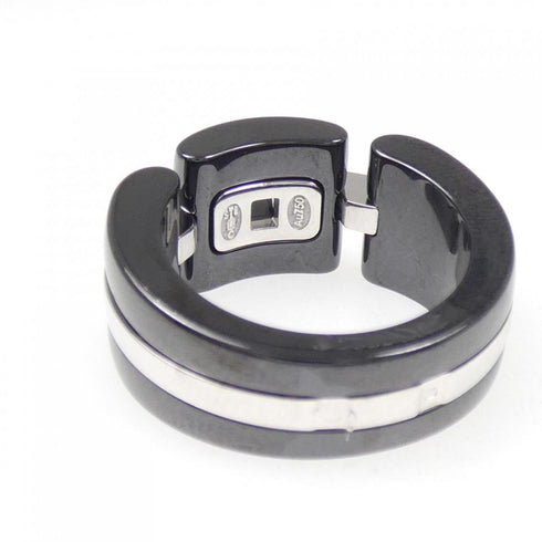 Ultra Collection Ring Ceramic and 18K White Gold Large