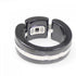 Ultra Collection Ring Ceramic and 18K White Gold Large