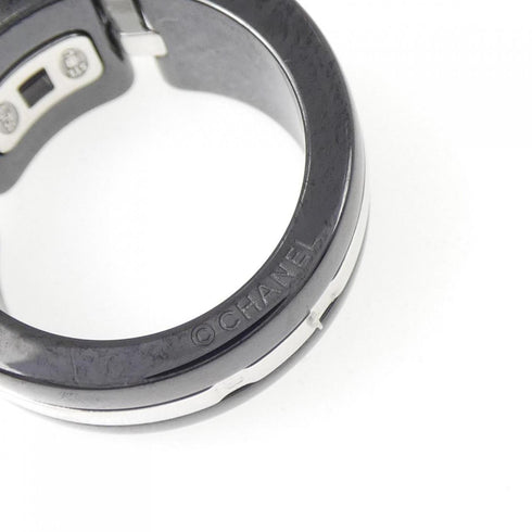 Ultra Collection Ring Ceramic and 18K White Gold Large