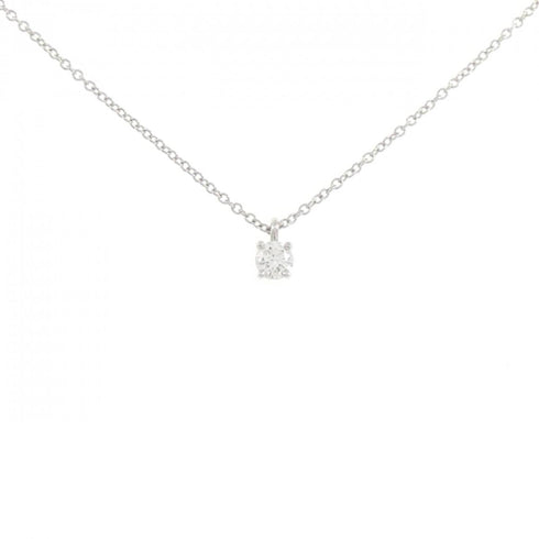 Solitaire Pendant Necklace Platinum