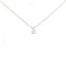 Solitaire Pendant Necklace Platinum
