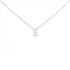 Solitaire Pendant Necklace Platinum