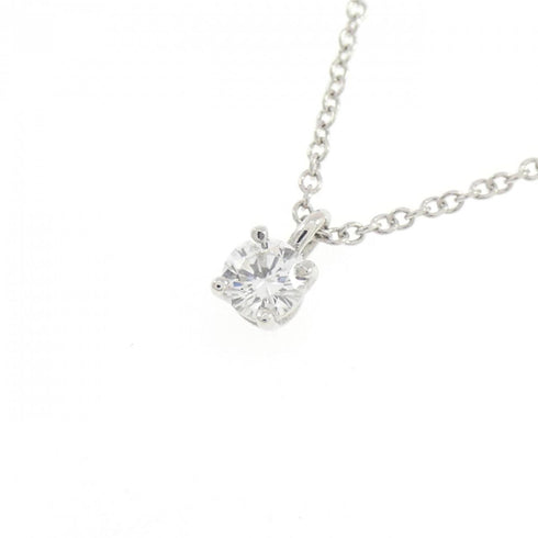 Solitaire Pendant Necklace Platinum