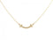 T Smile Mini Pendant Necklace 18K Rose Gold