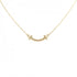 T Smile Mini Pendant Necklace 18K Rose Gold