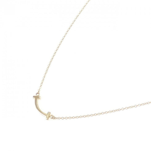T Smile Mini Pendant Necklace 18K Rose Gold