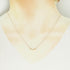 T Smile Mini Pendant Necklace 18K Rose Gold