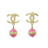 Earrings Gold-Tone Metal