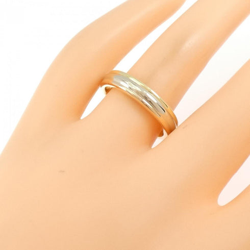 Vendome Louis Cartier Band Ring 18K Tricolor Gold