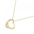 Open Heart Pendant Necklace 18K Yellow Gold 13.5mm