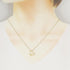 Open Heart Pendant Necklace 18K Yellow Gold 13.5mm