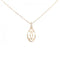 Pendant Necklace 18K Rose Gold with Diamond