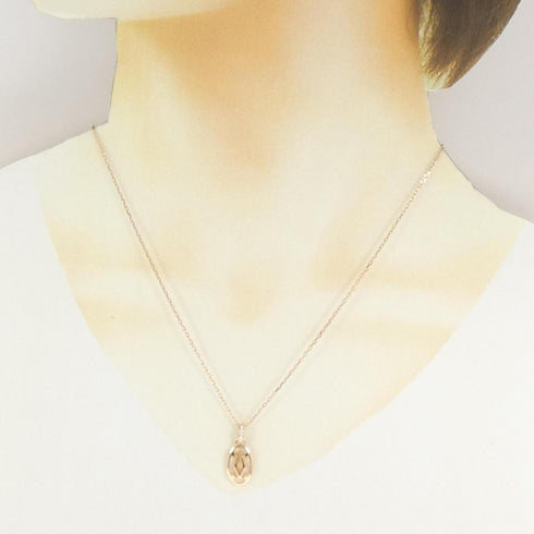 Pendant Necklace 18K Rose Gold with Diamond