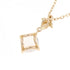 Pendant Necklace 18K Rose Gold with Diamond and Quartz