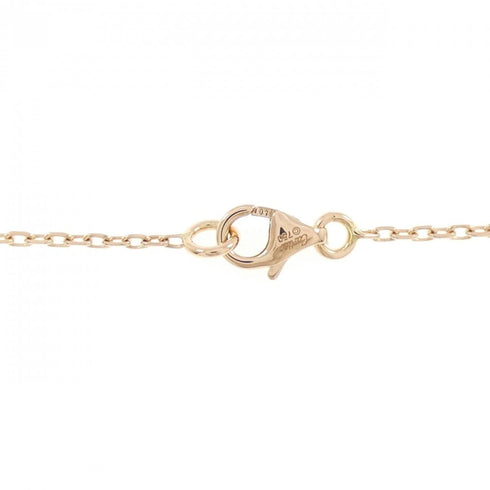 Pendant Necklace 18K Rose Gold with Diamond and Quartz