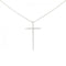 Pendant Necklace 18K White Gold Large with Diamond