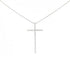 Pendant Necklace 18K White Gold Large with Diamond